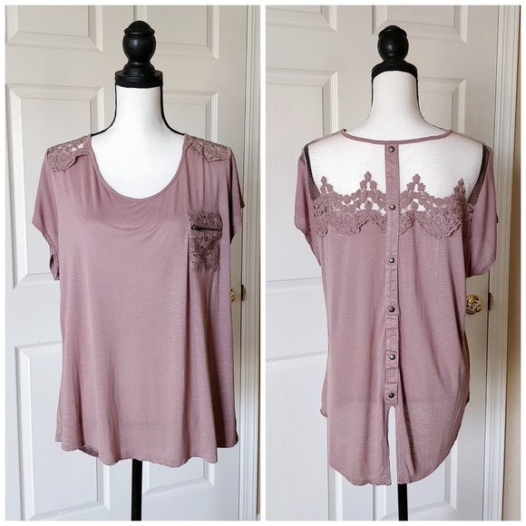 Blu Pepper Tops - Perch by Blu Pepper lace top blouse sz 2XL